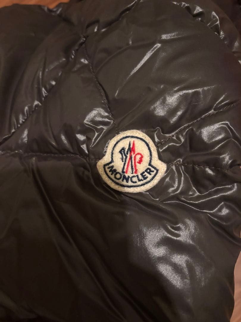 モンクレール　ダークブラウン ロングダウンジャケット