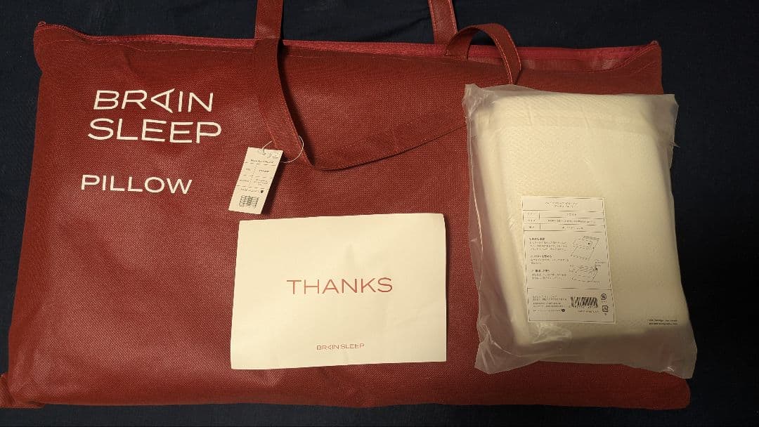 【新品未使用】BRAIN SLEEP 枕 収納バッグ付き STANDARD