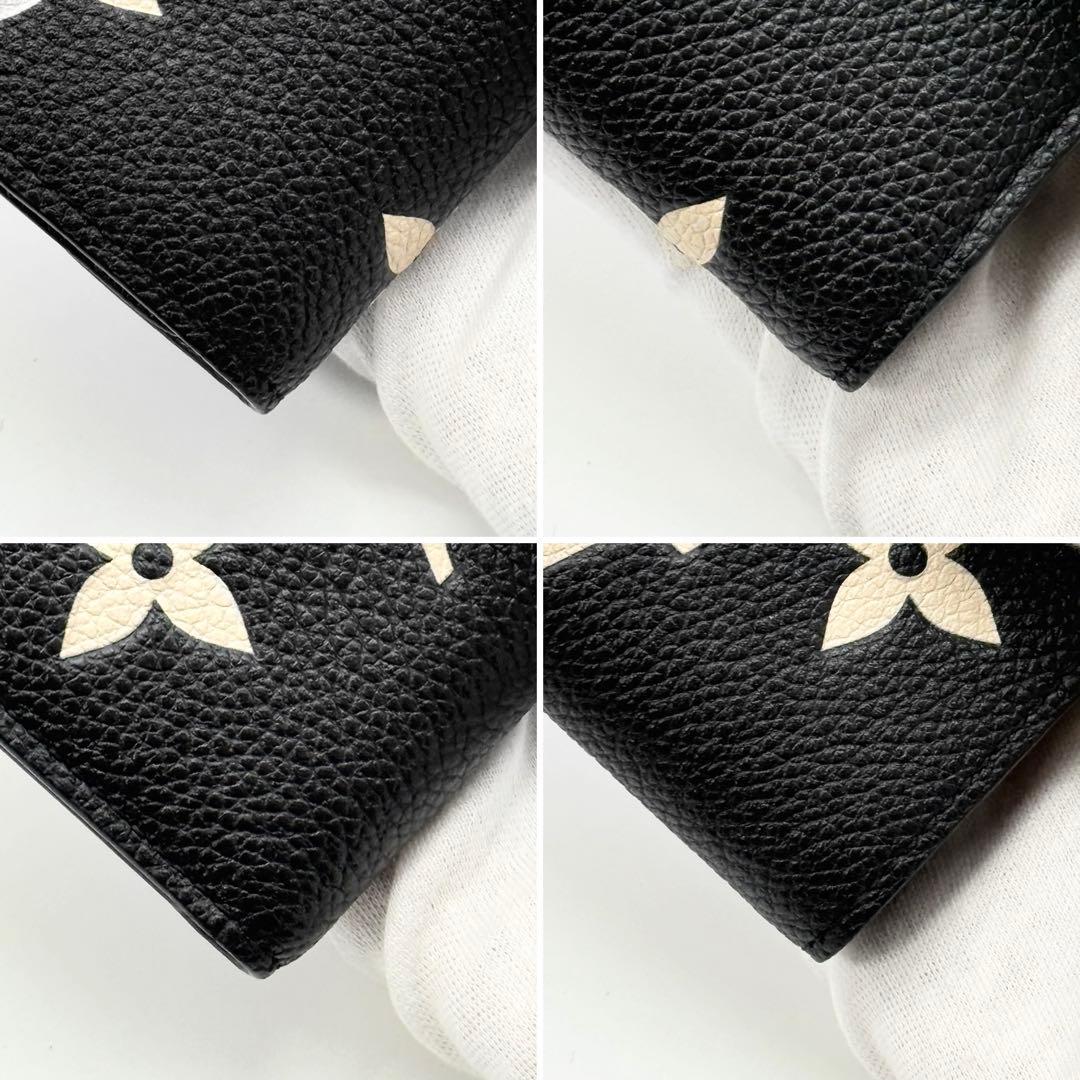 ✨超極美品 現行品✨ルイヴィトン アンプラント ヴィクトリーヌ 三つ折り財布 黒