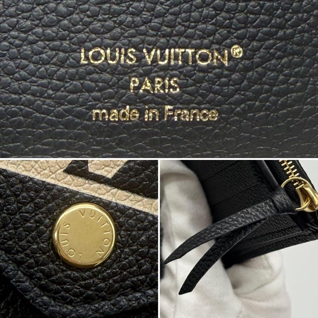 ✨超極美品 現行品✨ルイヴィトン アンプラント ヴィクトリーヌ 三つ折り財布 黒