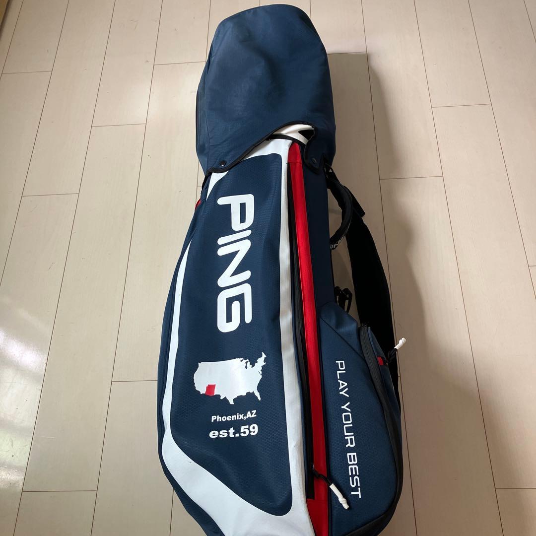 PING ゴルフキャディバッグ ネイビー