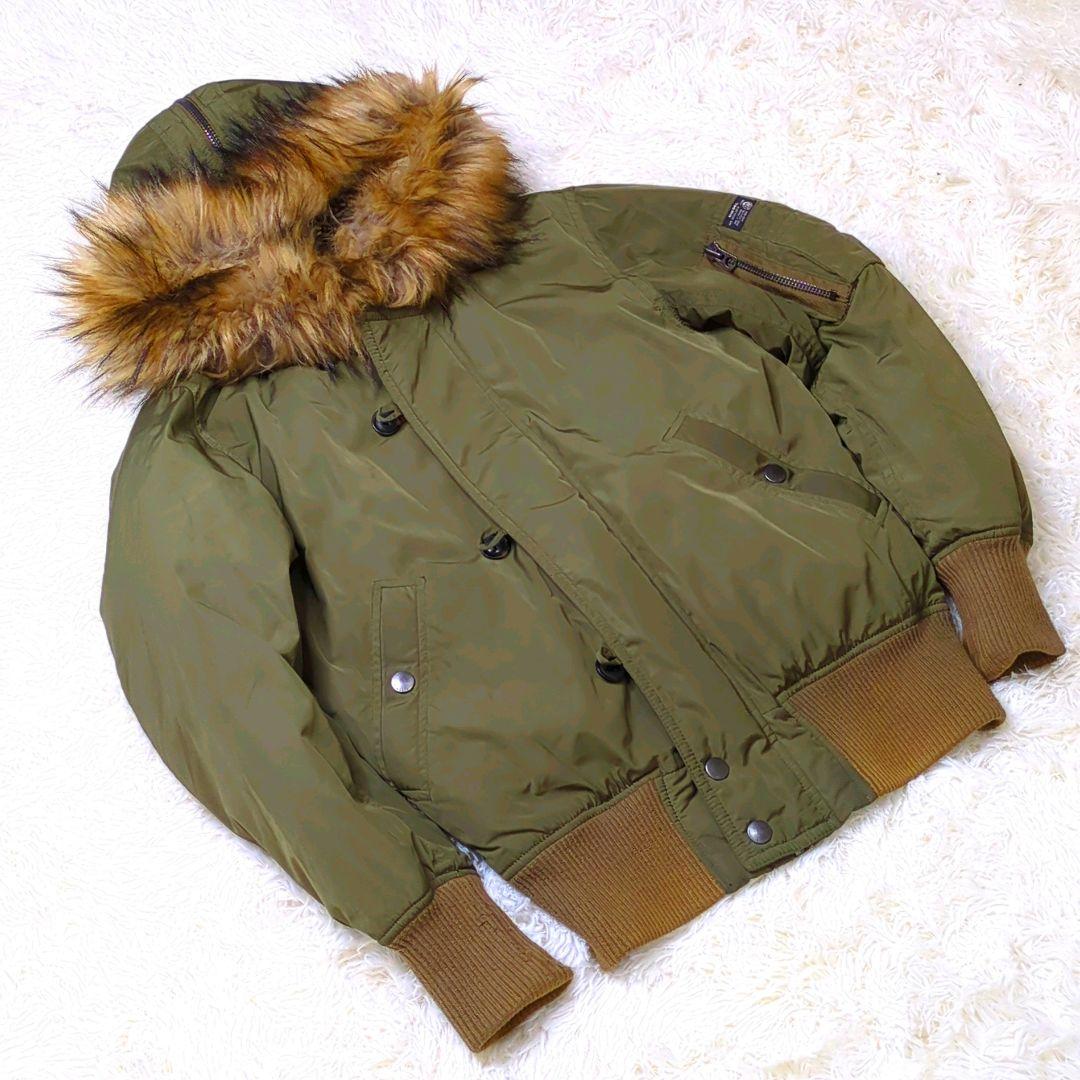 ディーゼル N−2B フライト archive オリーブ ファー Y2K XS