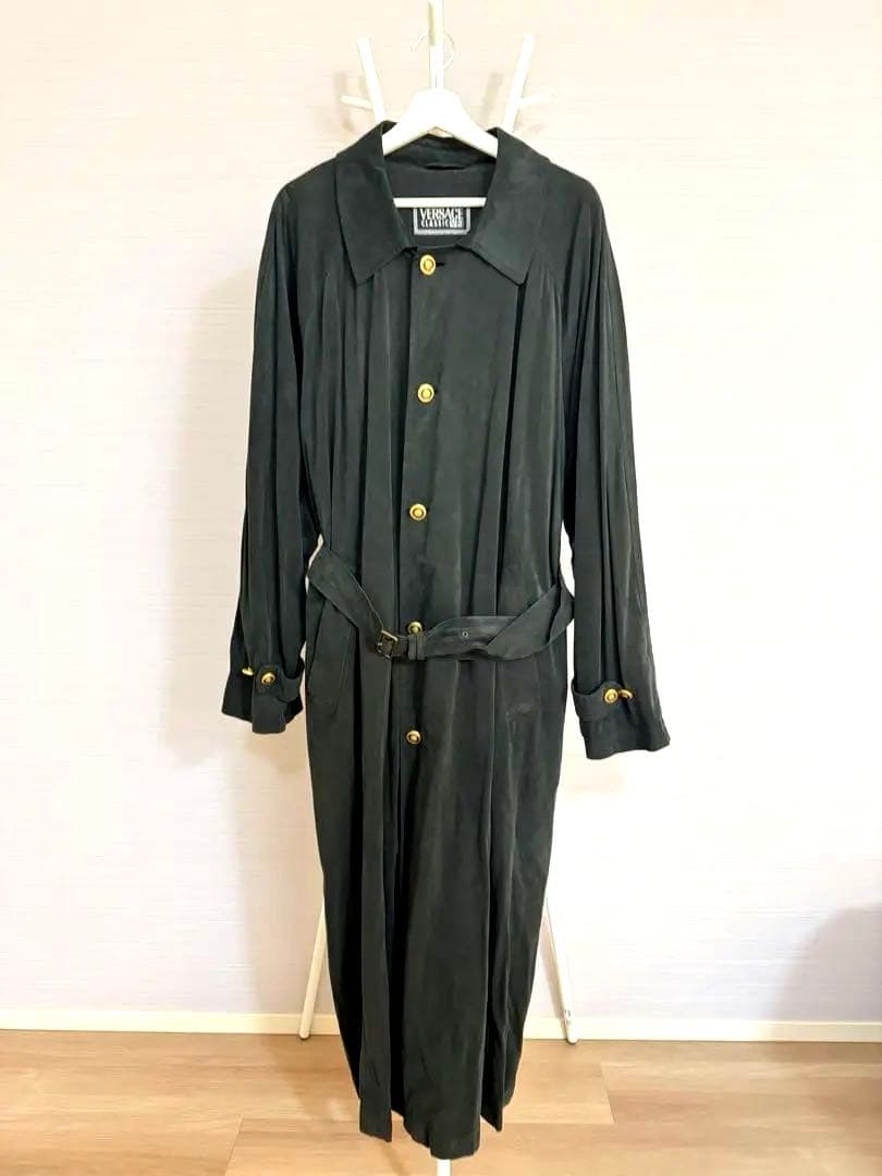 VERSACE CLASSIC V2 ブラックロング　コート