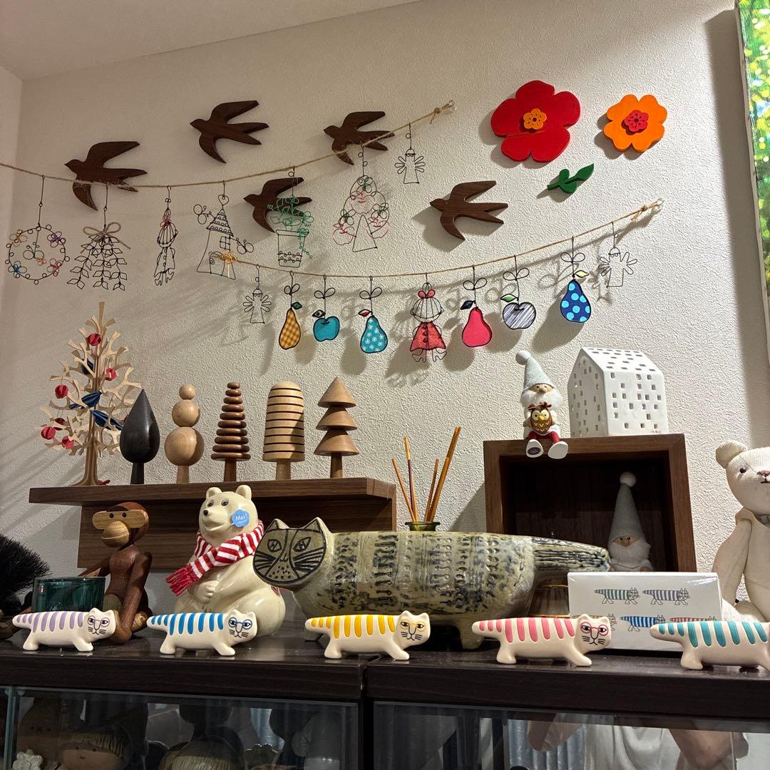 リサラーソン ヴィンテージ　猫　置物　グスタフスベリ　scope stora