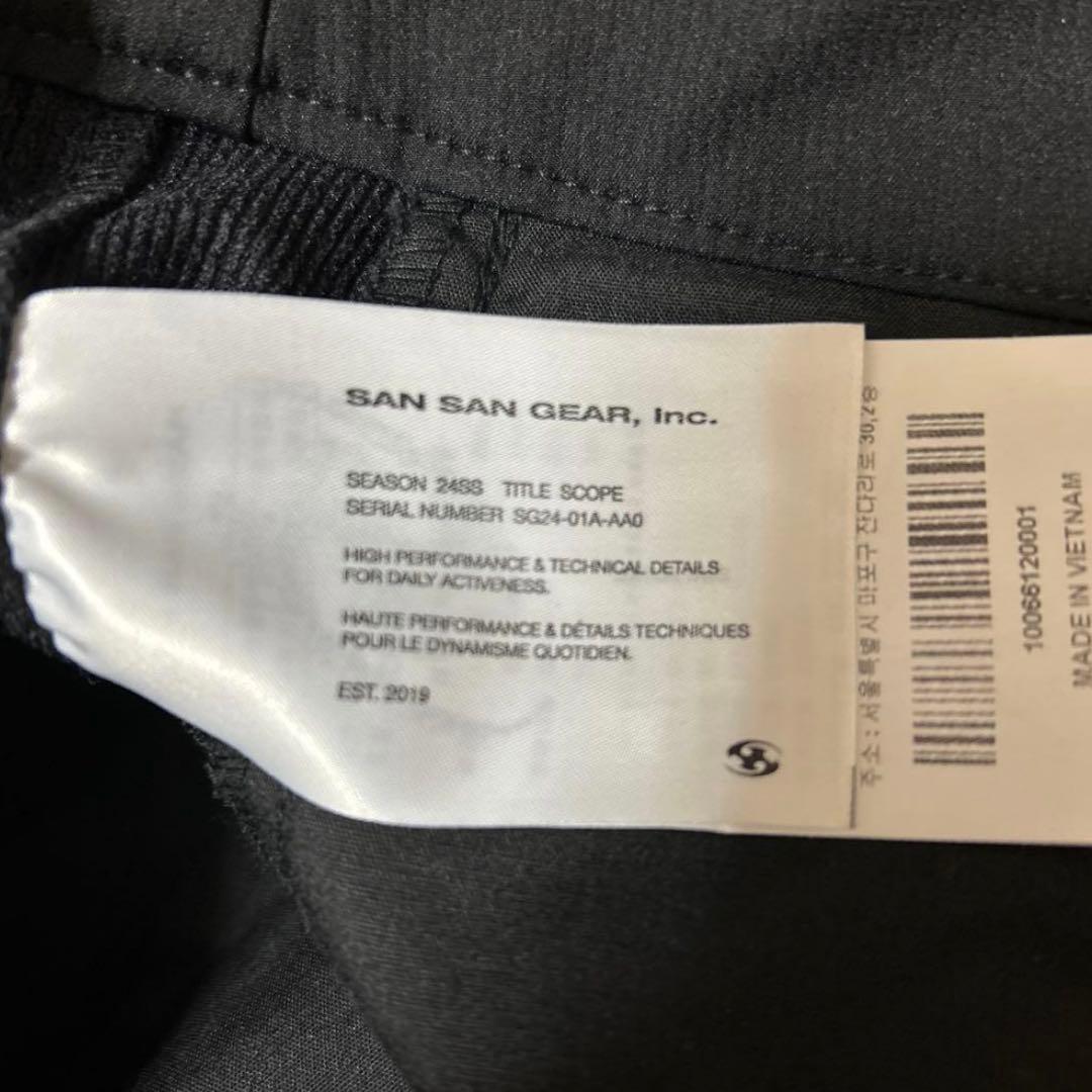 パンツ sansangear 2WAY POCKET PANTS black 1