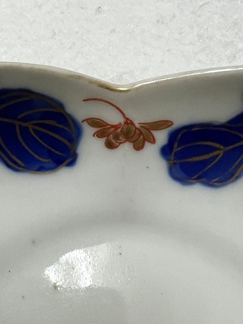 江戸時代？古伊万里　三つ葉型　変形皿　小鉢　4枚