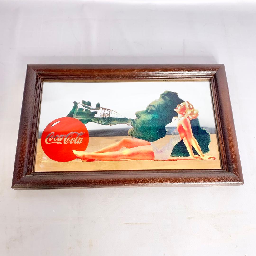 コカコーラ　額縁　アメリカン雑貨　インテリア　ヴィンテージ　アンティーク　レトロ