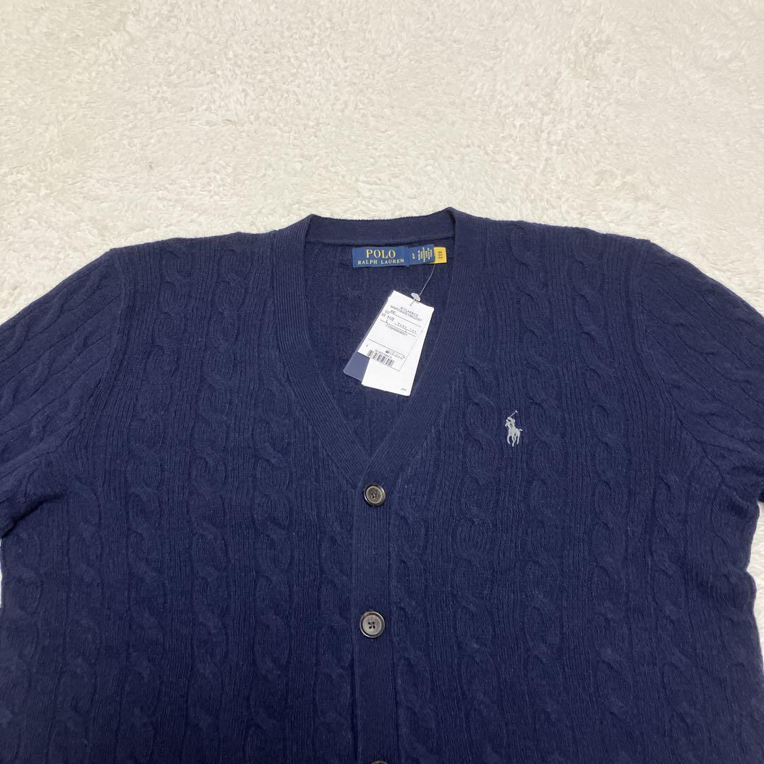 ⭐︎新品未使用タグ付き⭐︎ポロラルフローレン　ケーブルニット　カーディガン　カシミヤ