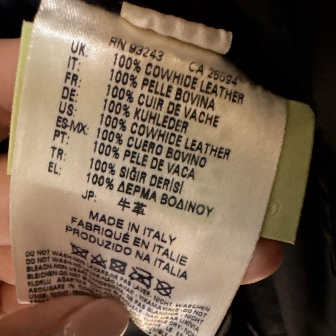 【レア】ディーゼルブラックゴールド　牛革　レザー　本革　ポンチョデザイン