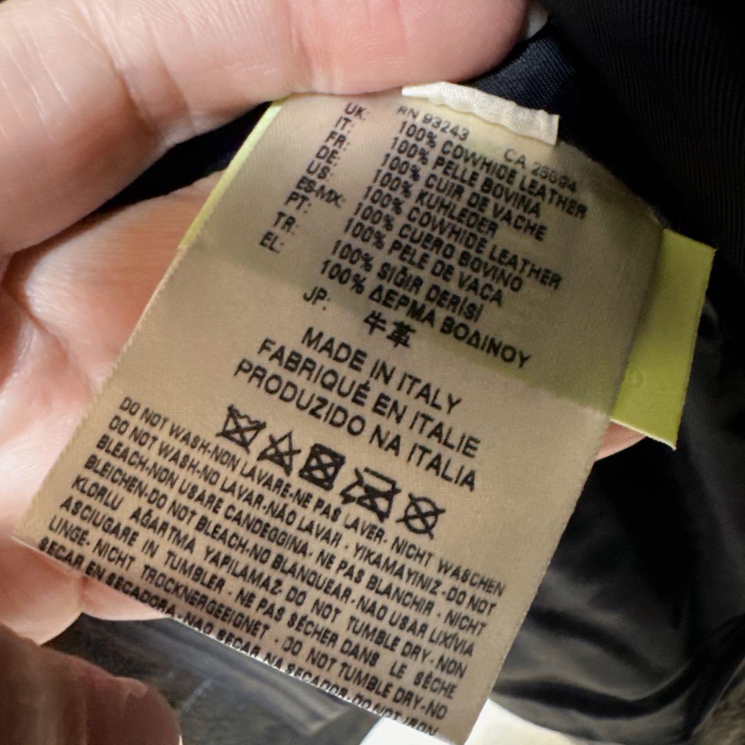 【レア】ディーゼルブラックゴールド　牛革　レザー　本革　ポンチョデザイン