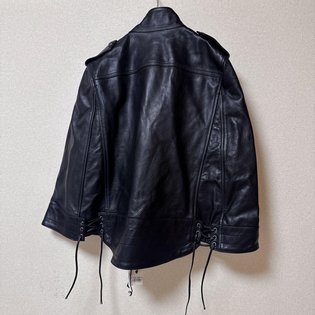 【レア】ディーゼルブラックゴールド　牛革　レザー　本革　ポンチョデザイン