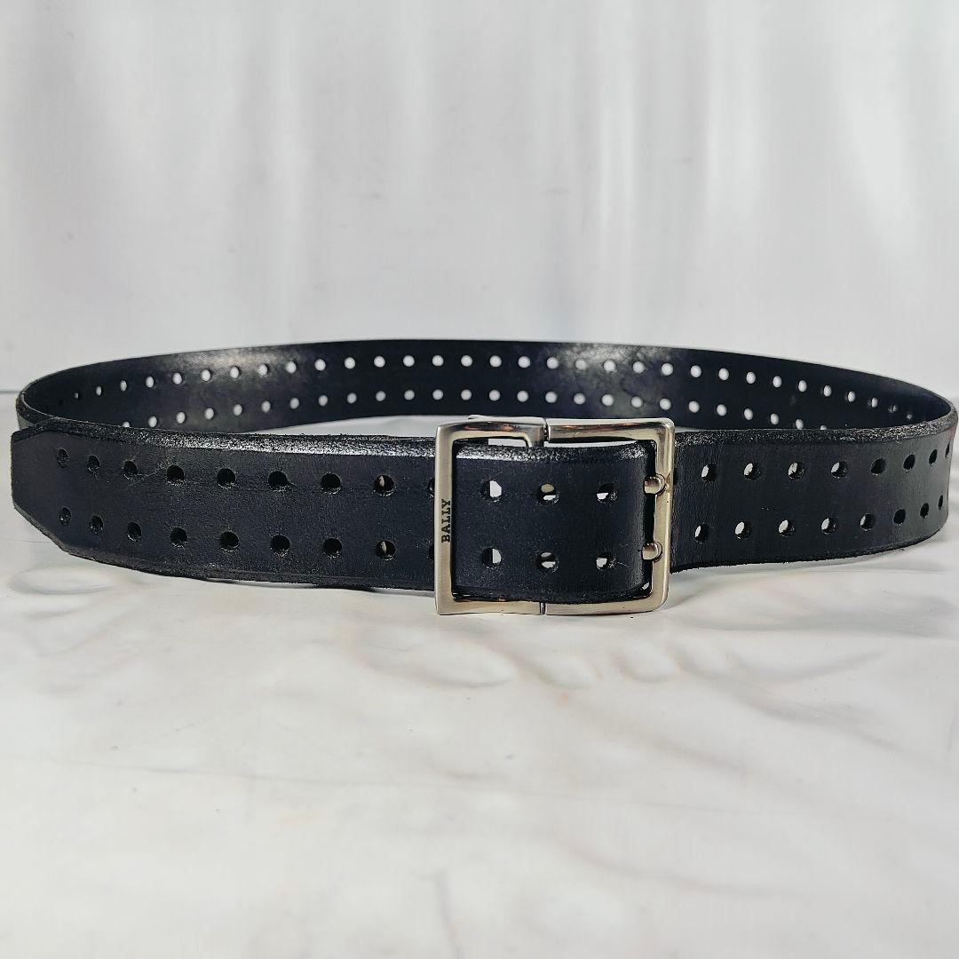 【極美品】BALLY イタリア製 高級ライン　高級ツインピンドレスベルト　正規品