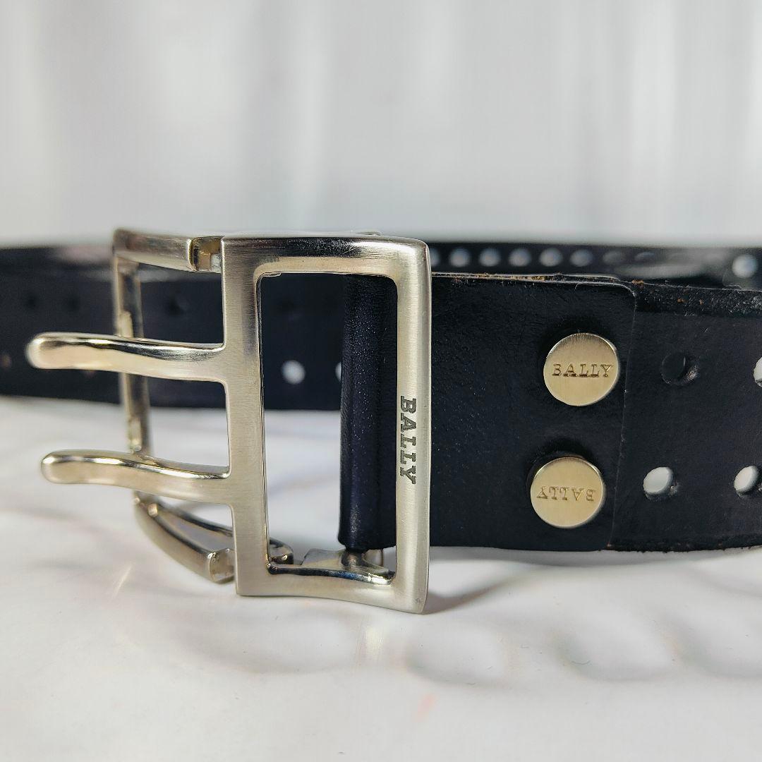 【極美品】BALLY イタリア製 高級ライン　高級ツインピンドレスベルト　正規品
