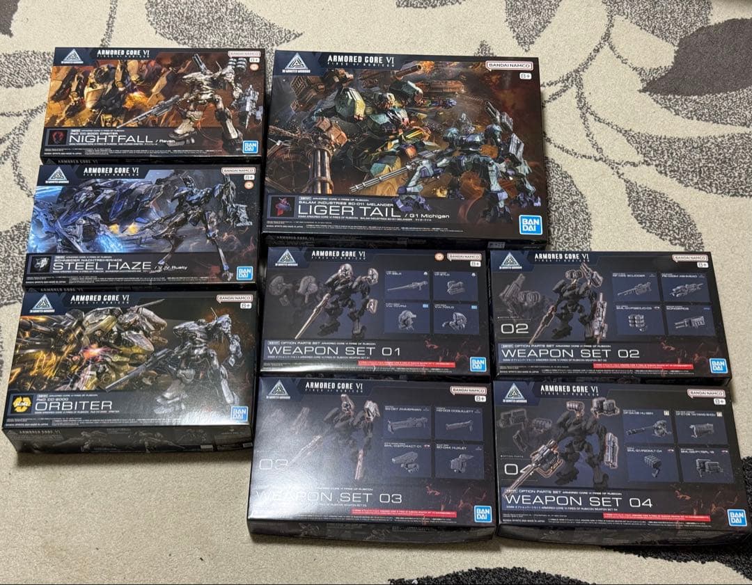 30MM アーマードコアⅥ 本体4種 + オプションパーツ4種 セット