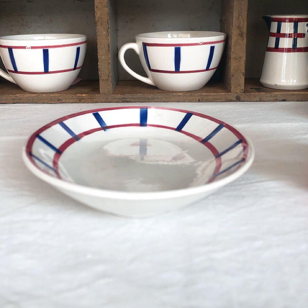 専用　ディゴワンサルグミンヌ　バスク柄ラヴィエ　前菜皿　フランスアンティーク食器