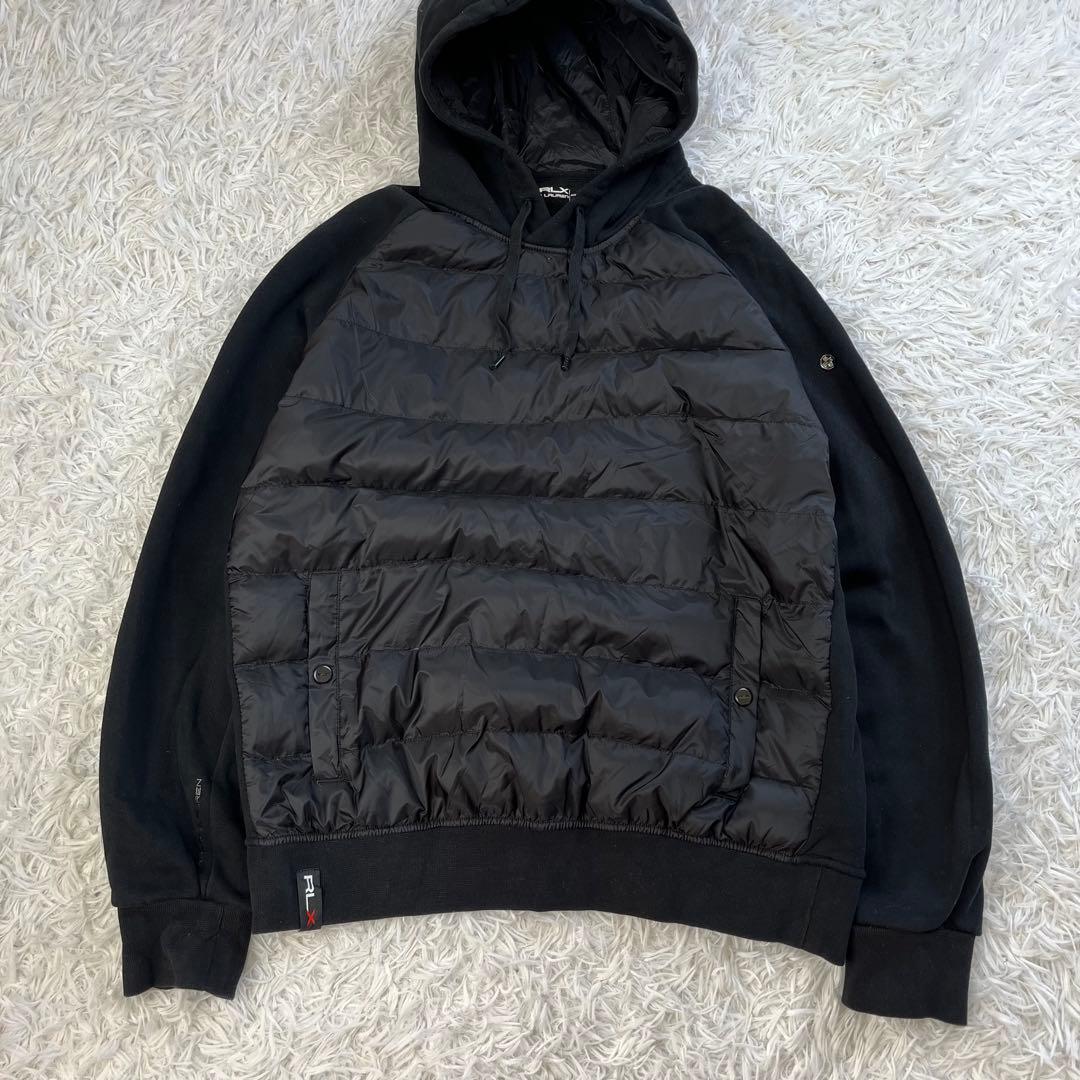 大きいサイズ✨RLX　ラルフローレン　ゴルフ　ハイブリッドダウン　パーカー　黒色