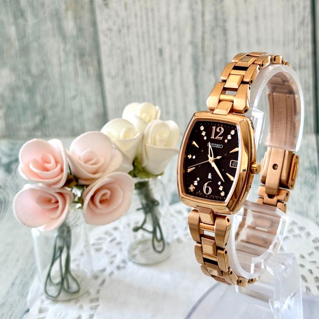 【希少】SEIKO ルキア 腕時計 1B32-0AE0 電波ソーラー トノー