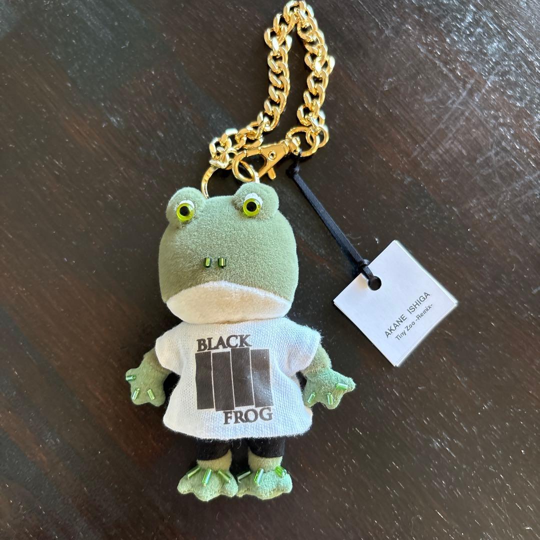 Tiny Zoo作家　ぬいぐるみキーチェーン付き　カエルさん