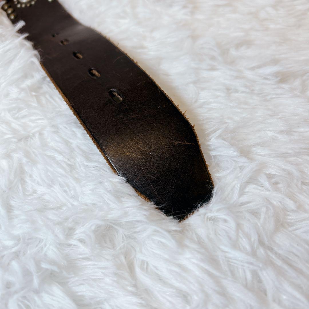 【希少】HTC USA製 フラワーコンチョ スタッズベルト 36