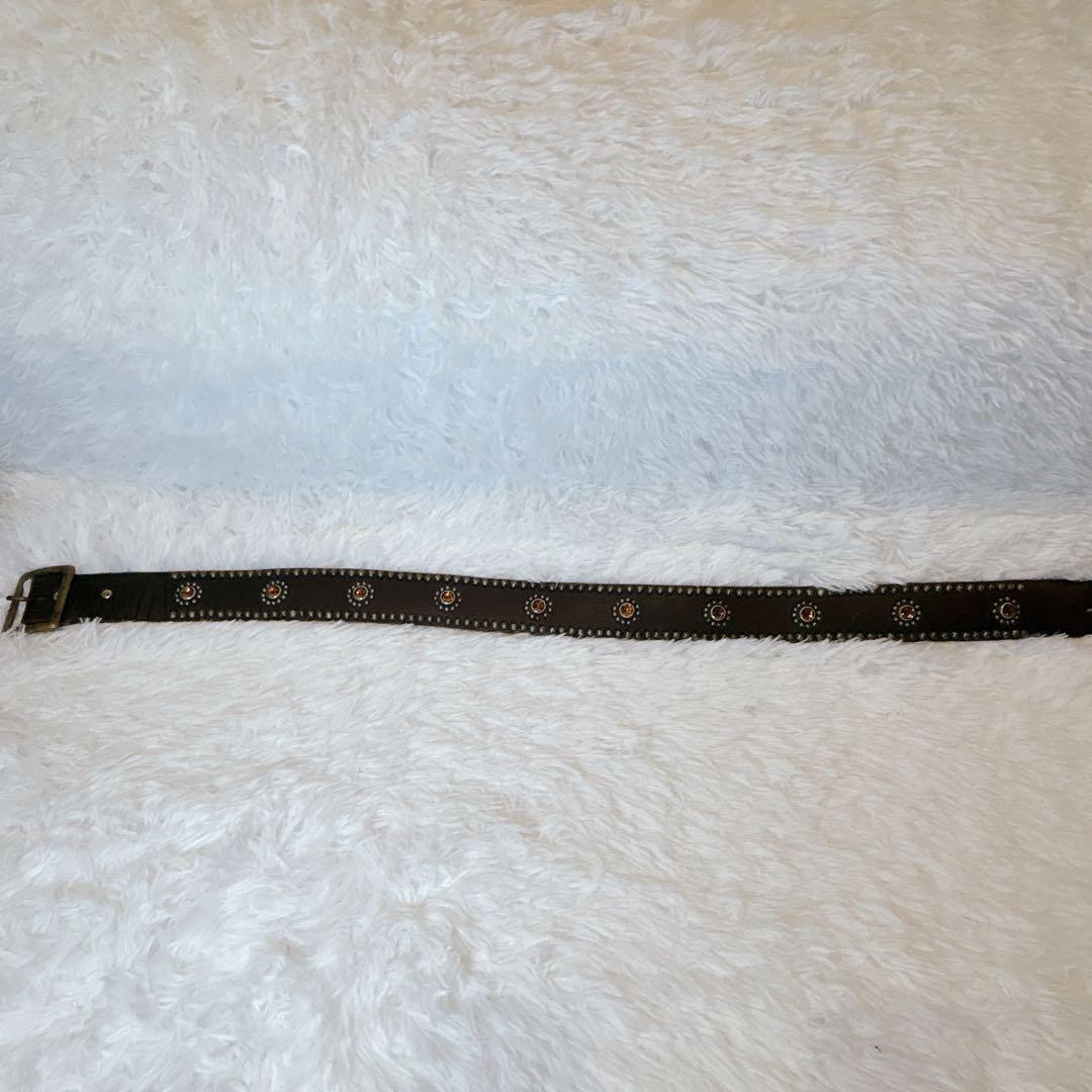 【希少】HTC USA製 フラワーコンチョ スタッズベルト 36