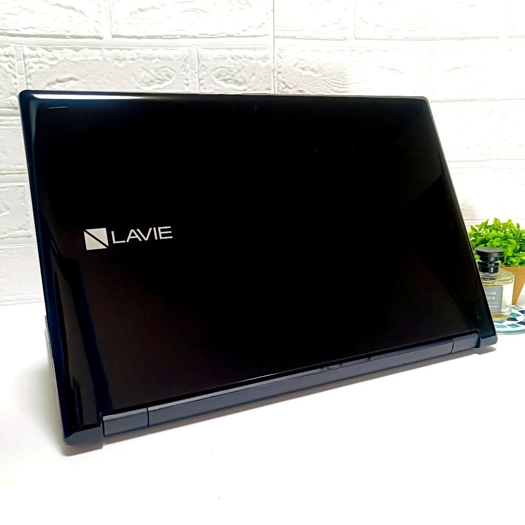 【お買い得】超大容量1TB✨カメラ付き黒ノートパソコン✨設定済✨データの整理に