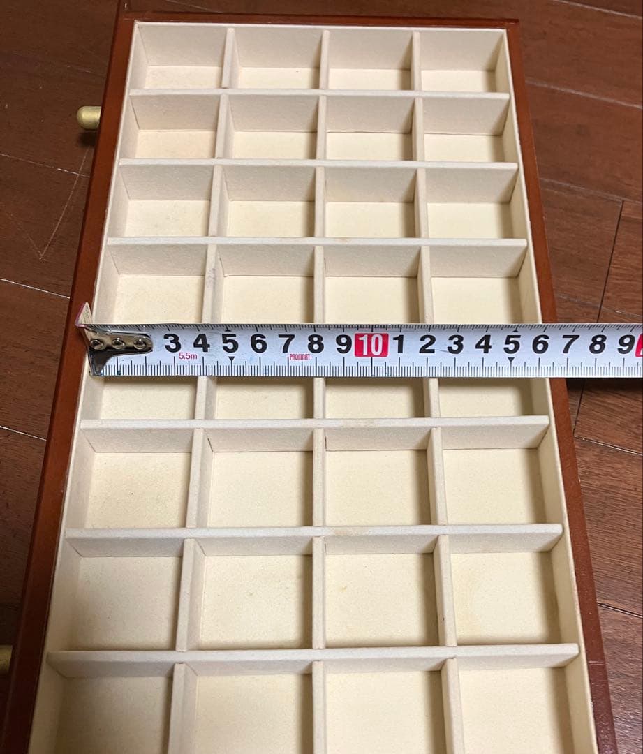 木製ジュエリーボックス 8段引き出し ミラー付き