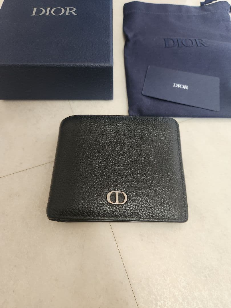 Dior ブラック 二つ折り財布