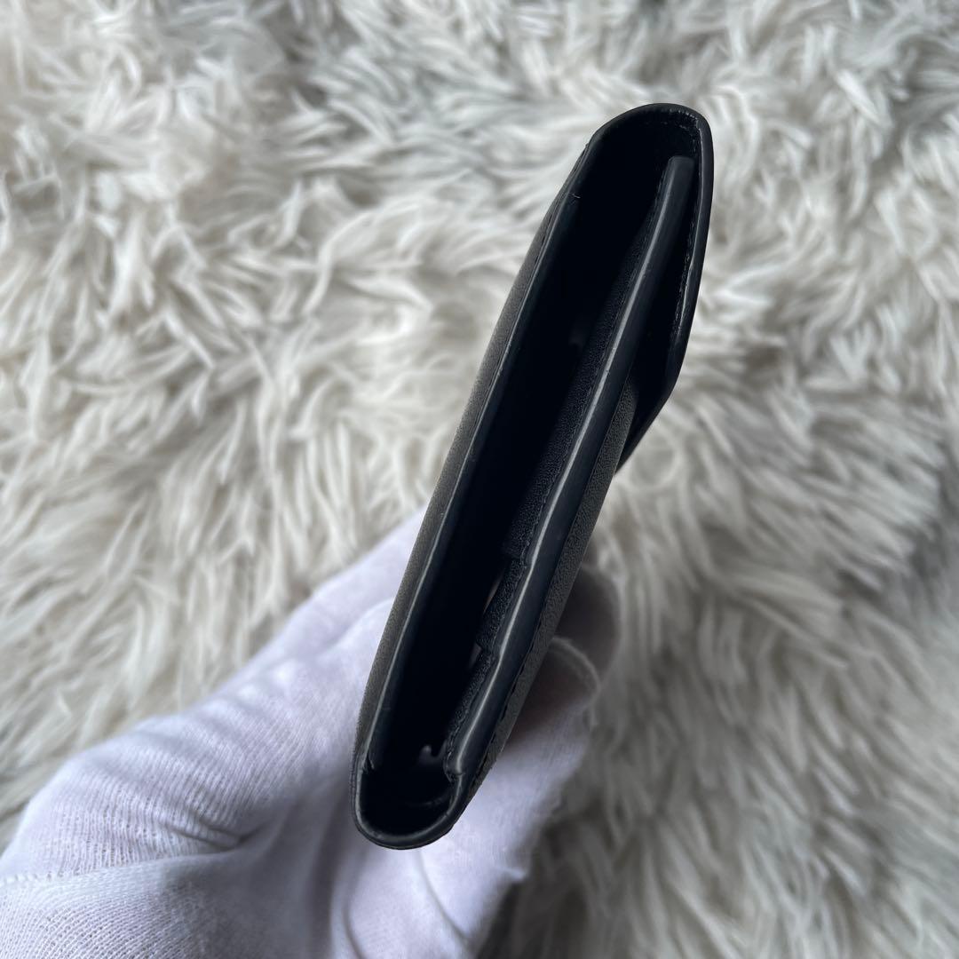 土屋鞄 スモールウォレット 三つ折り財布 ブラック