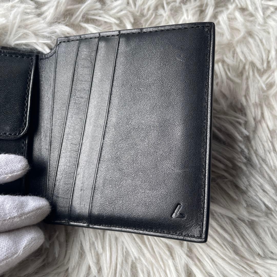 土屋鞄 スモールウォレット 三つ折り財布 ブラック