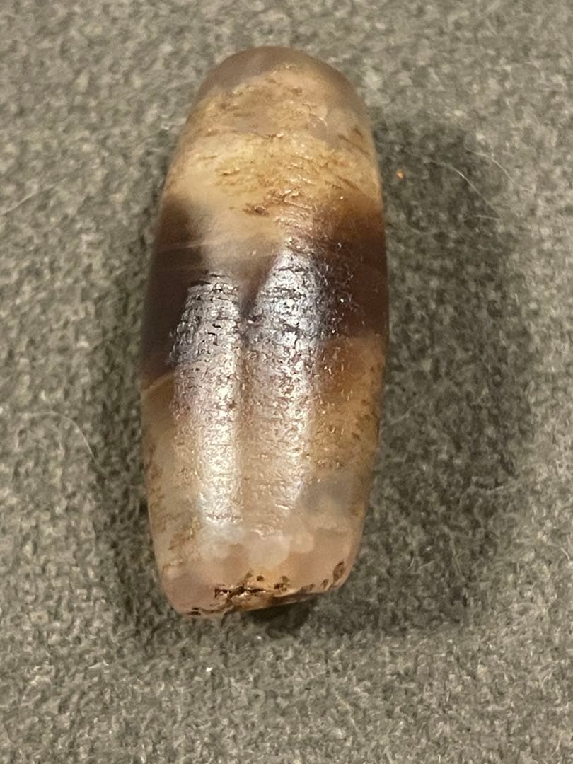 マサマサ様　12～18世紀ブータン郊外出土　古代天珠　虎牙天珠　風化