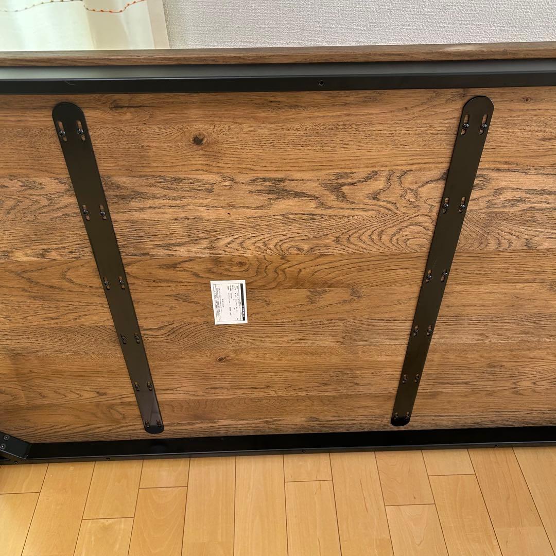 関家具　クラッシュゲート　天然木単板　タンクテーブル　デスク　高級　W1800