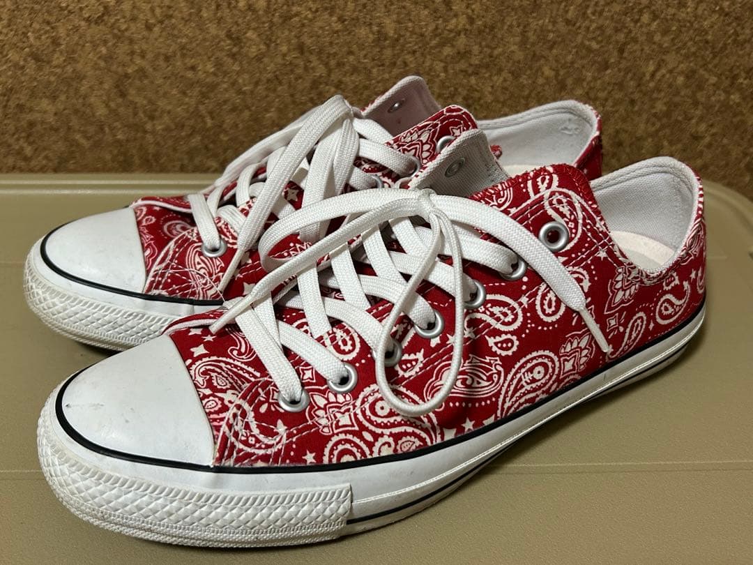 CONVERSE ALLSTAR 赤 ペイズリー 限定生産品 28cm