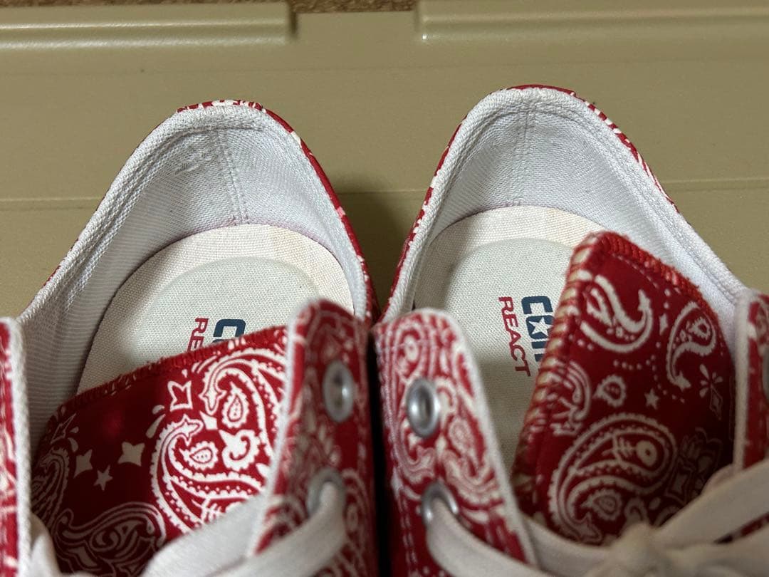CONVERSE ALLSTAR 赤 ペイズリー 限定生産品 28cm