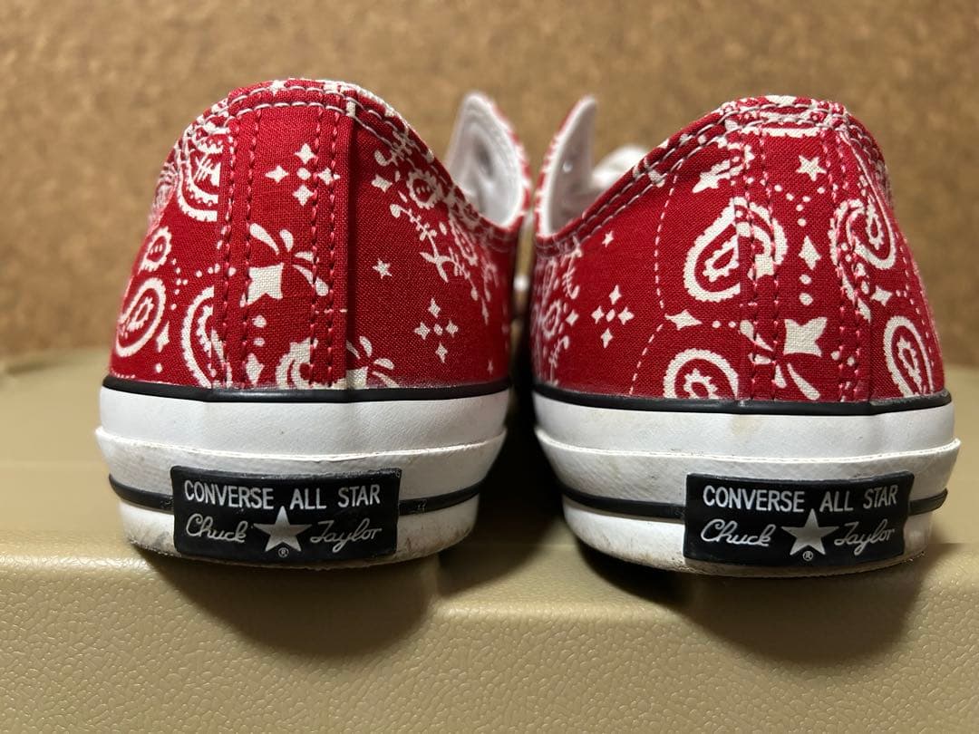CONVERSE ALLSTAR 赤 ペイズリー 限定生産品 28cm