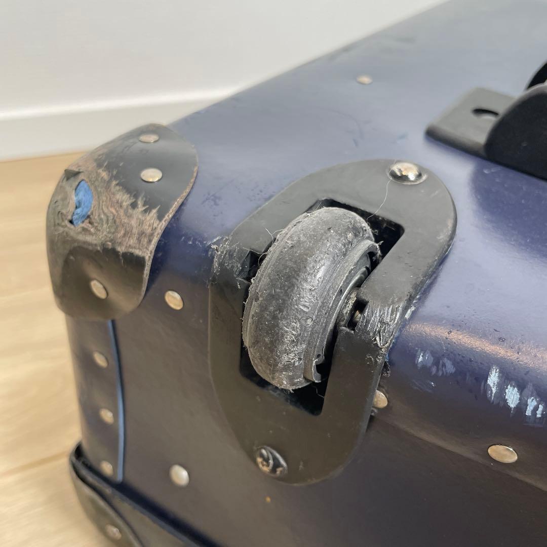 GLOBE TROTTER グローブトロッター スーツケース ネイビー 二輪