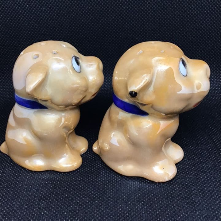 キャメル色　ボンゾー　ボンゾ犬　bonzo アンティーク　ソルト&ペッパー