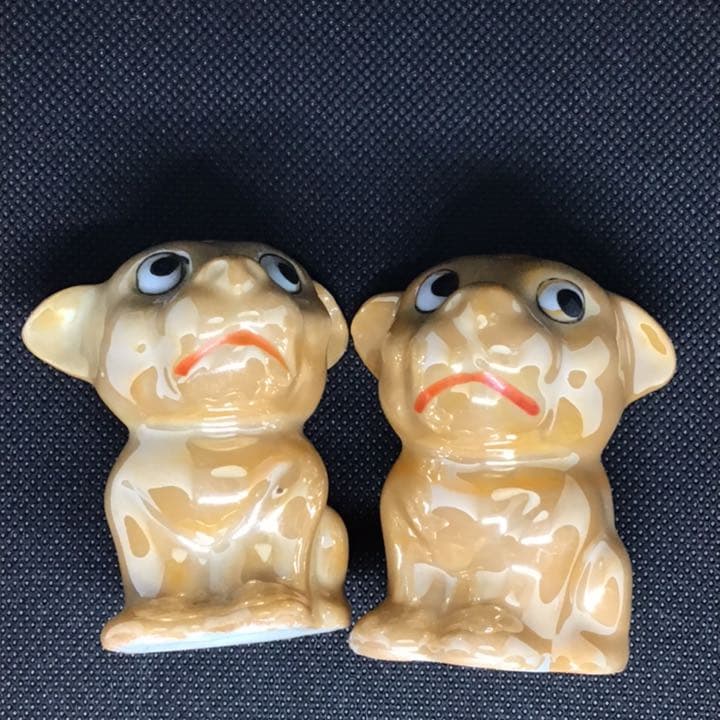 キャメル色　ボンゾー　ボンゾ犬　bonzo アンティーク　ソルト&ペッパー