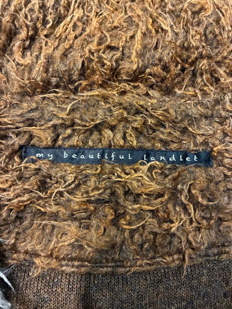 【25AW my beautiful landletシャギービッグカーディガン】