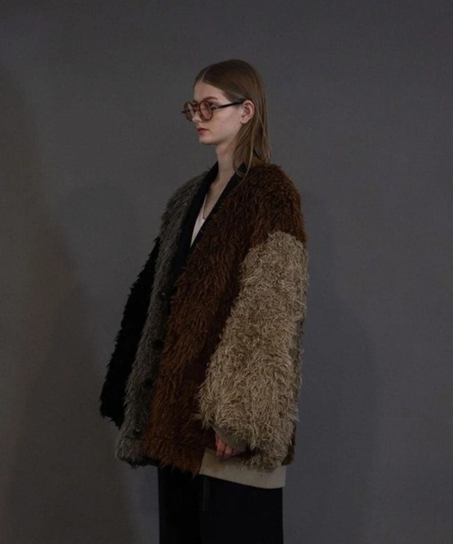 【25AW my beautiful landletシャギービッグカーディガン】