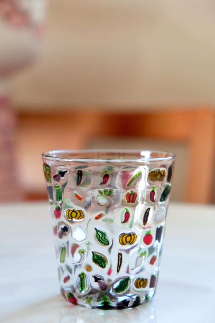 江波冨士子 ムッリーニ 吹きガラス お猪口 コップ ワイングラス 花瓶 舩木倭帆