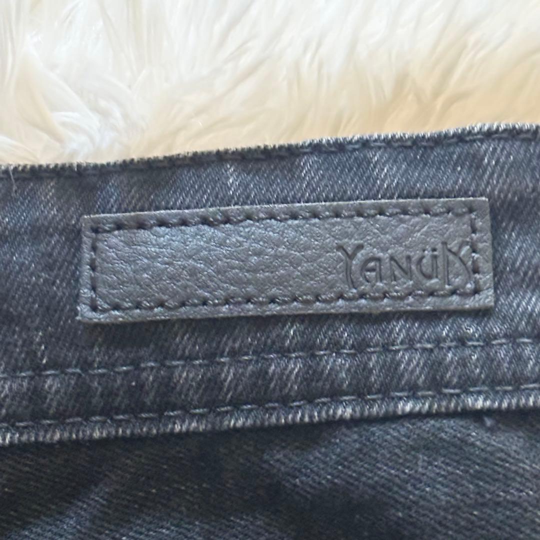 YANUK ヤヌーク　ワイドフレア　オールドブラック OBK 22