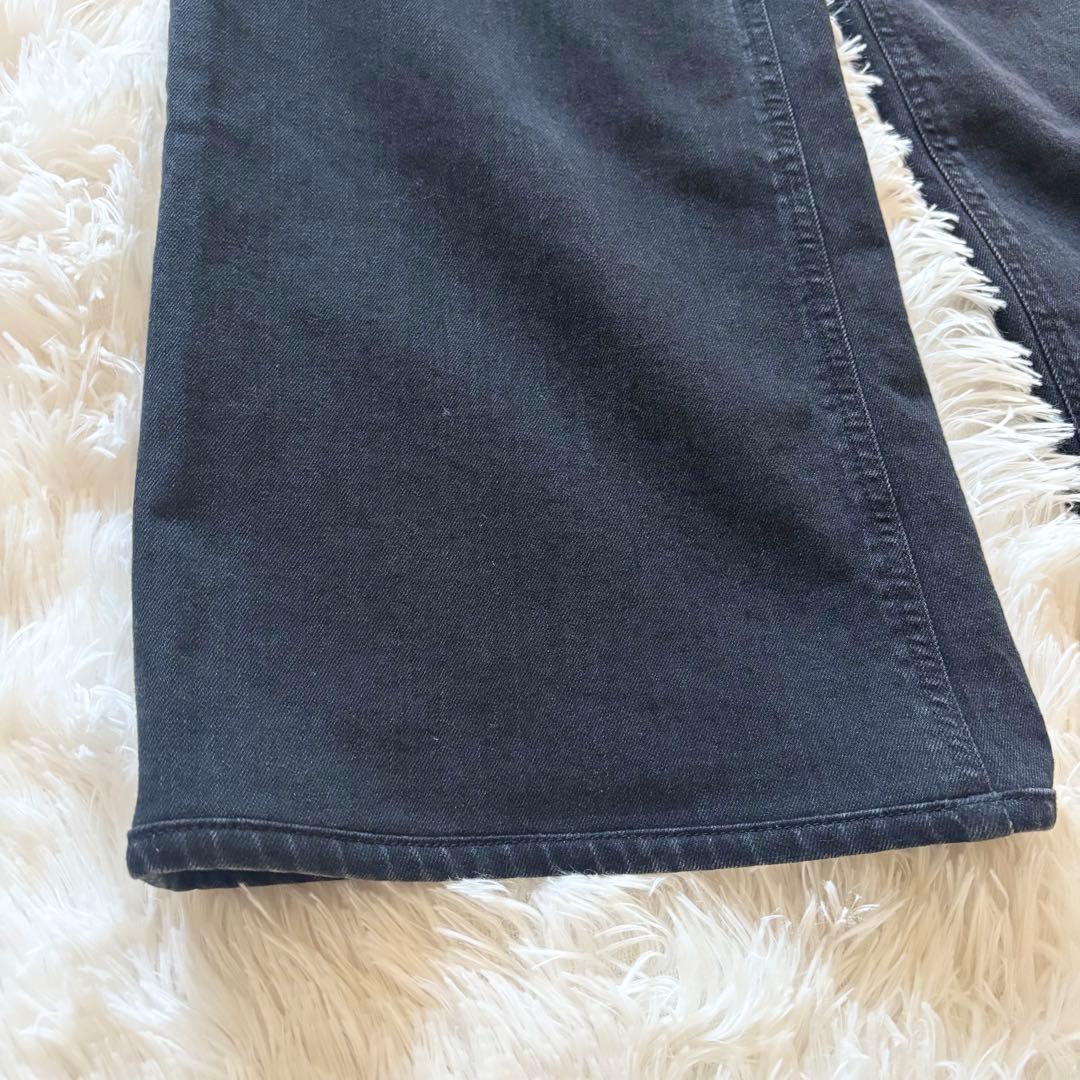 YANUK ヤヌーク　ワイドフレア　オールドブラック OBK 22