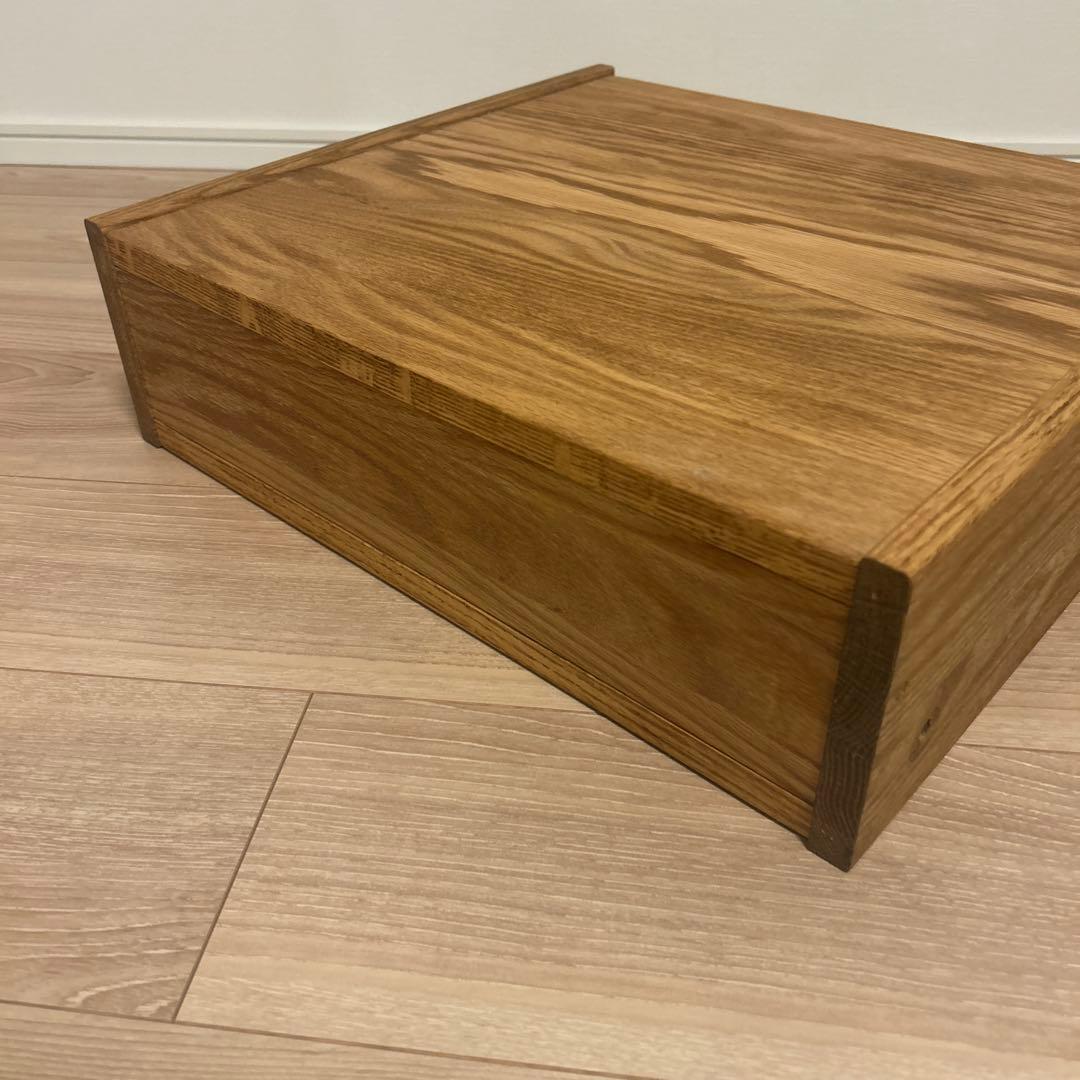 モモナチュラルオーク無垢材ユニットカップボード引き出し部品