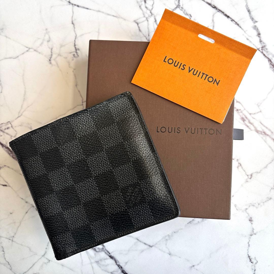 ポルトフォイユ マルコ ダミエ ブラックコンパクト