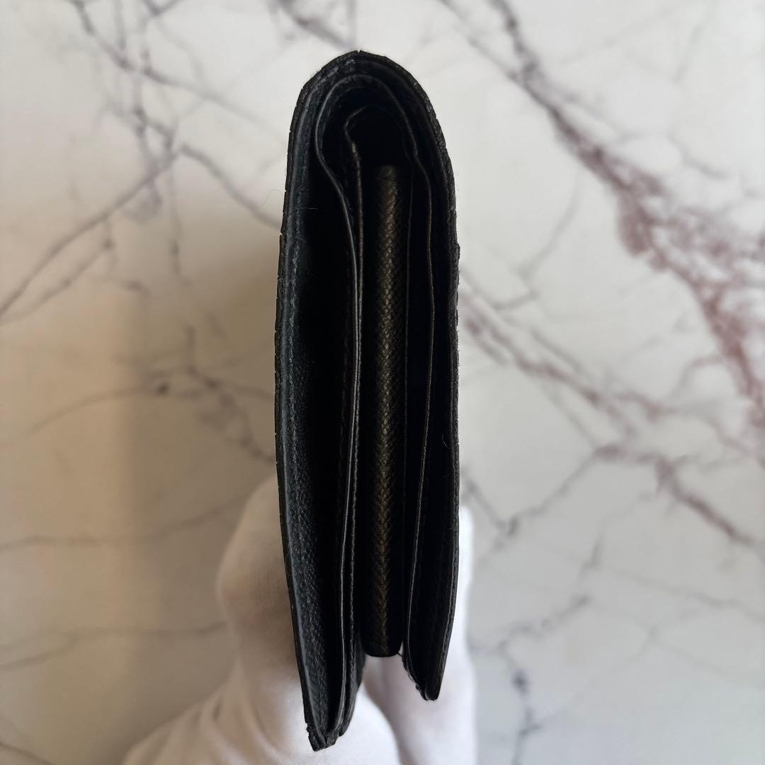 ポルトフォイユ マルコ ダミエ ブラックコンパクト