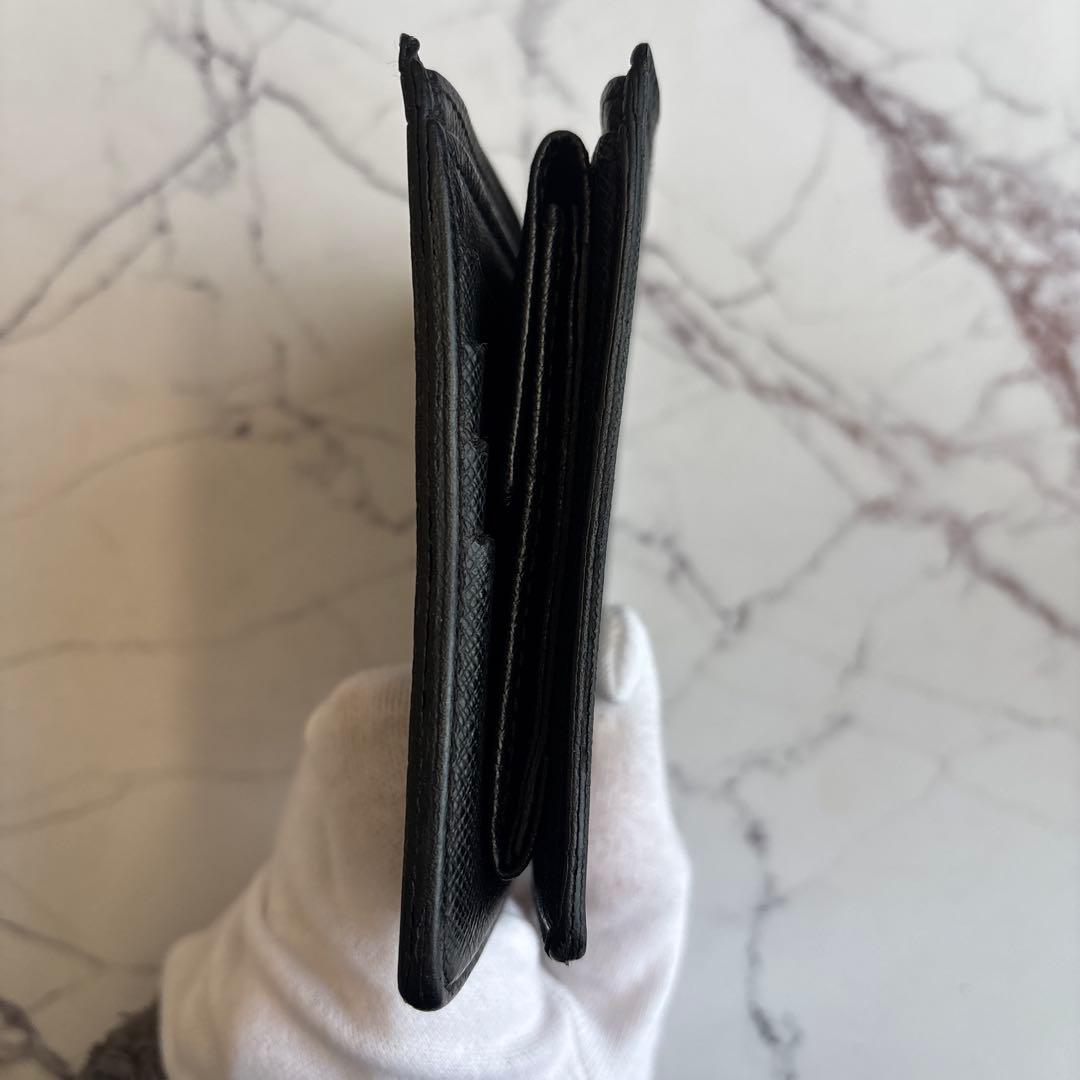 ポルトフォイユ マルコ ダミエ ブラックコンパクト