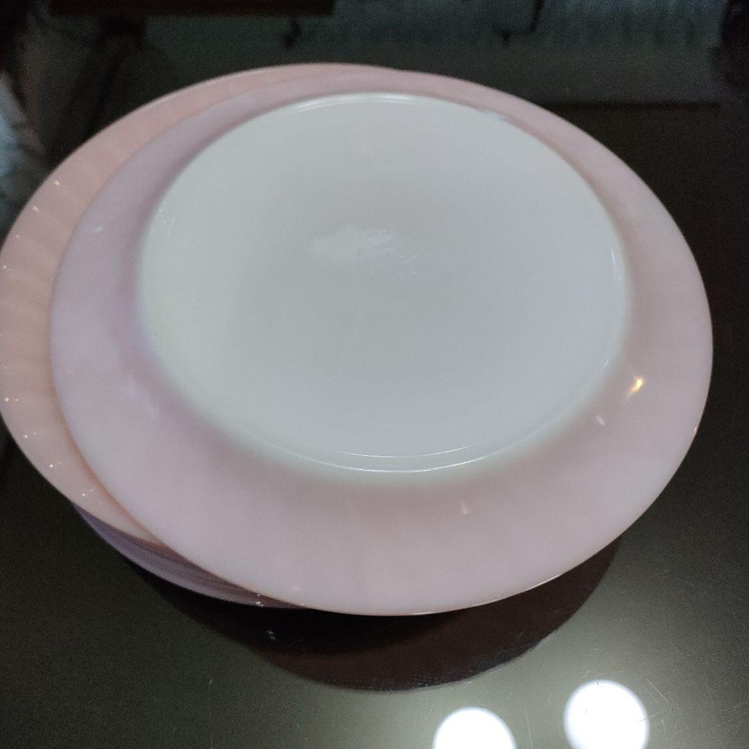 fireking ファイヤーキング　スワールピンク　11インチ　サービスプレート