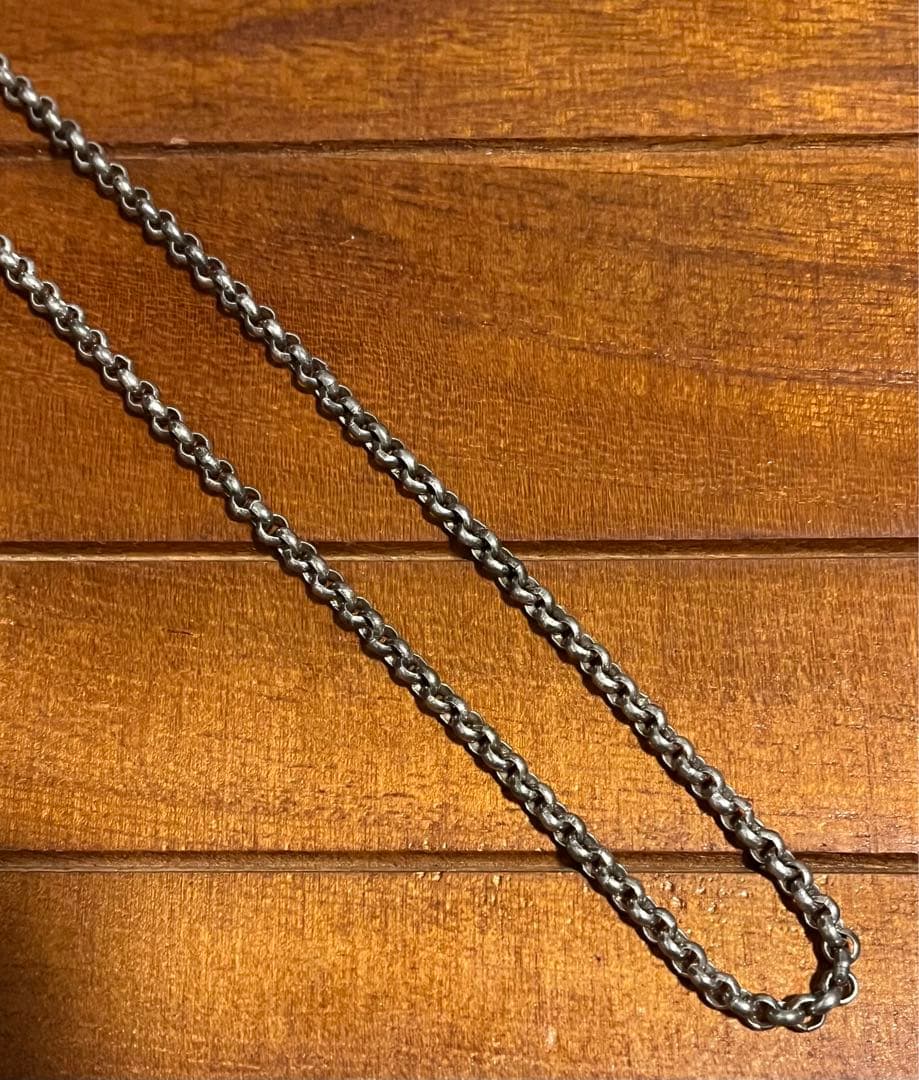 シルバー925 ネックレスチェーン　ロールチェーン