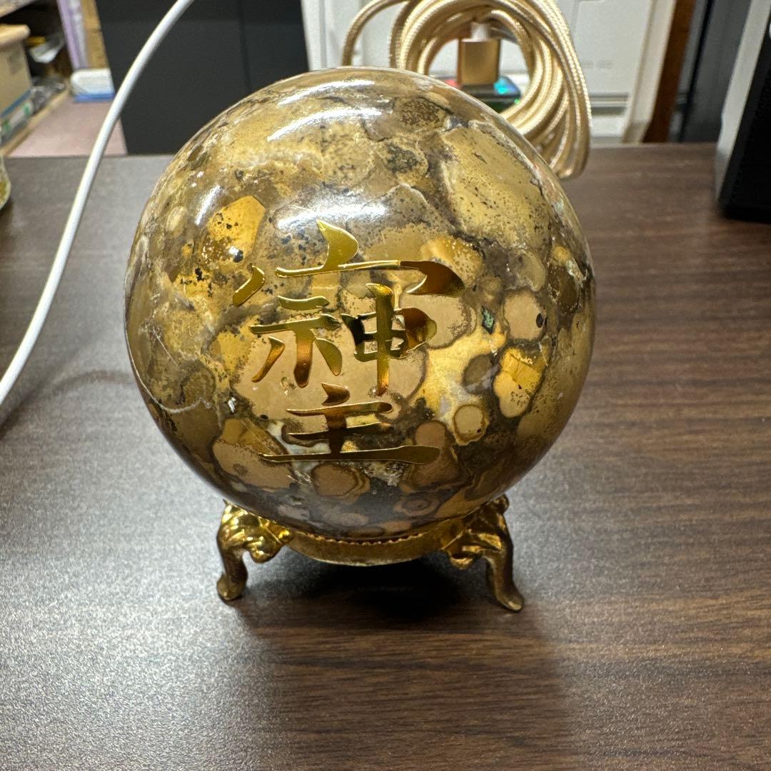 金色の装飾 球体置物 直径約10cm