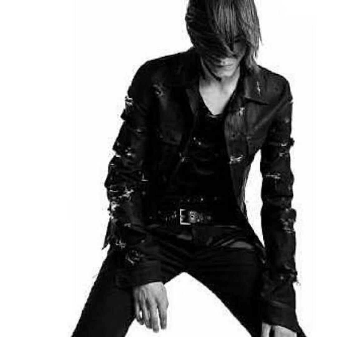 ディオールオム エディ2004SS strip スタッズベルト ブラック 80